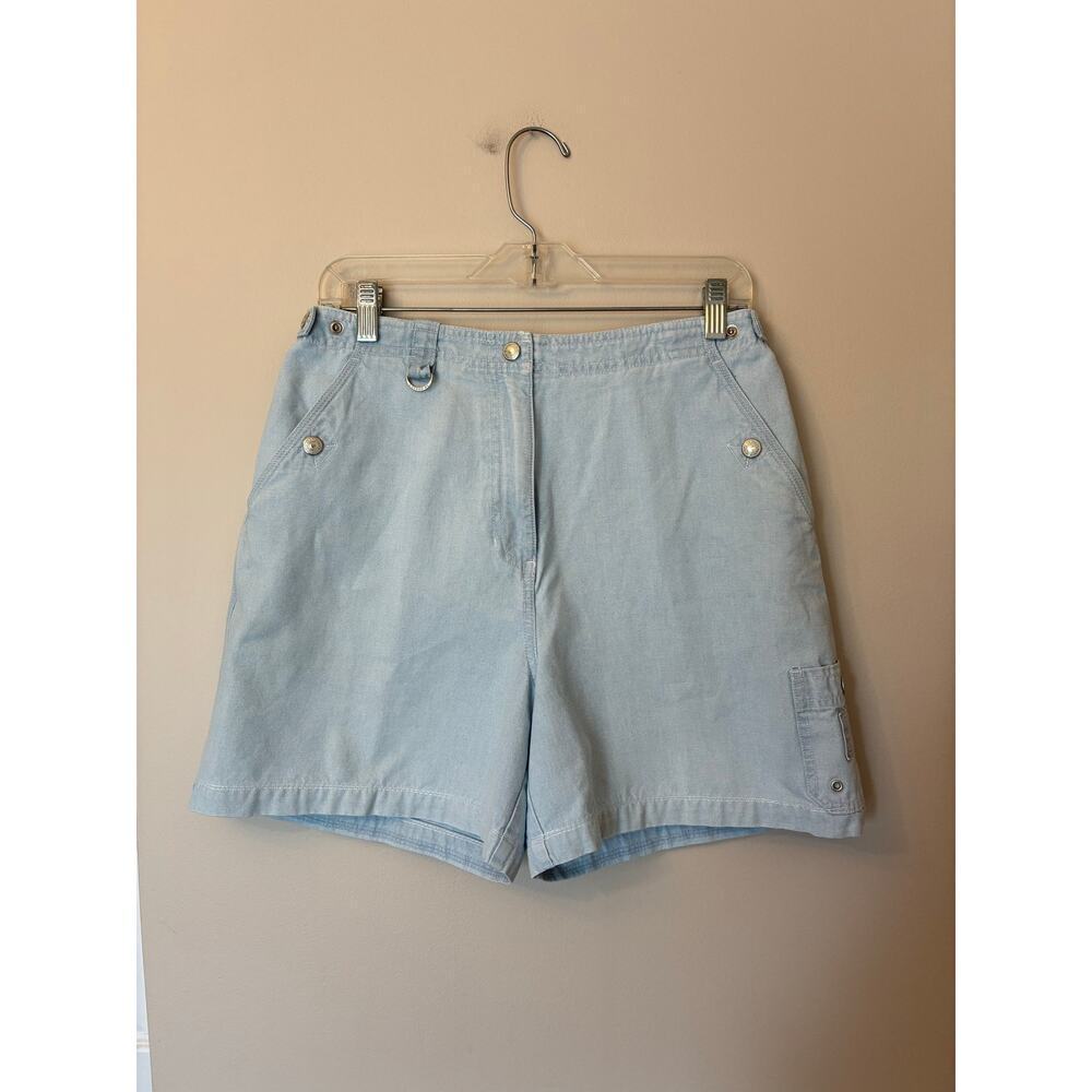 Lauren Ralph Lauren Vintage Denim Shorts High Rise Light Wash Y2K Size 8